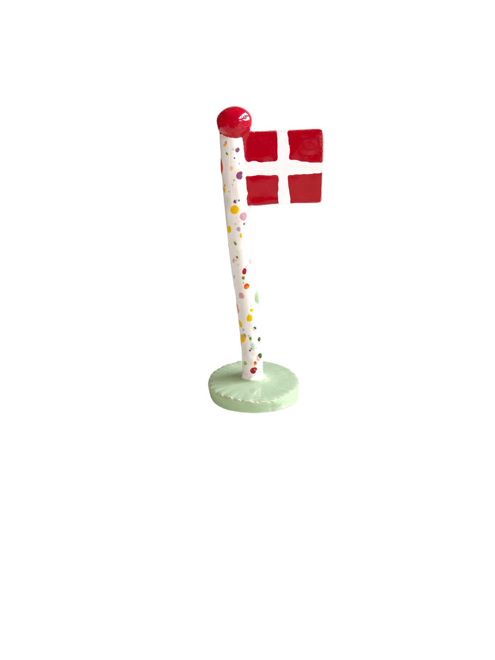 Keramik Harlekin Flag, Pale Spring - H14-18 cm.